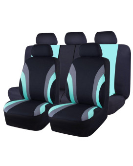 Car Pass Line Rider Sporty Cloth 11Pcs Universal Fit Car Seat Cover 100 Breathable With 5Mm Composite Sponge Inside Airbag Com