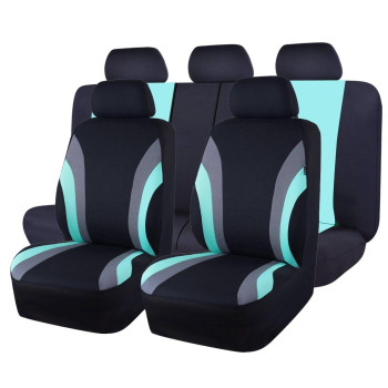 Car Pass Line Rider Sporty Cloth 11Pcs Universal Fit Car Seat Cover 100 Breathable With 5Mm Composite Sponge Inside Airbag Com