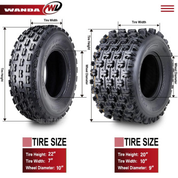 Set 4 Wanda Sport Atv Tires 22X710 Front 20X109 Rear Gncc Grand National Cross Country Race Tires 1007710081