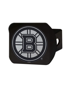 Fanmats 20991 Boston Bruins Black Metal Hitch Cover With Metal Chrome 3D Emblem