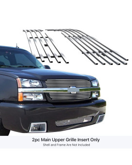 Aps Premium Stainless Steel Chrome 8X6 Billet Grille Insert Compatible With Chevy Silverado 1500 Ss Hd 20032005 0304 2500 35