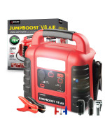 Wagan El7552 Jumpboost V10 Air 1000 Peak Amps 12V Jump Starter With 260 Psi Powerful Air Compressor Tire Inflator 1 Builtin Dc