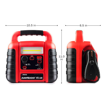 Wagan El7552 Jumpboost V10 Air 1000 Peak Amps 12V Jump Starter With 260 Psi Powerful Air Compressor Tire Inflator 1 Builtin Dc