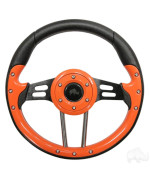 Rhox Aviator 4 Golf Cart Steering Wheel Orange