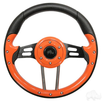 Rhox Aviator 4 Golf Cart Steering Wheel Orange