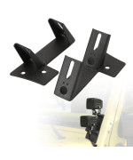 Alavente Dual Apillar Light Brackets Dual Lower Windshield Led Work Light Mounts Kit For 20072018 Jeep Wrangler Jk Jku Pai