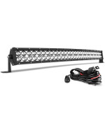 Autosaver88 Led Light Bar 4D 32 Inch Curved Led Work Light 300W With 10Ft Wiring Harness Kit 30000Lm Offroad Driving Fog Lamp M