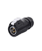 Cnlinko 2 Pin Power Industrial Circular Connector Male Plug Fit Furrion Rv Solar Port Outdoor Waterproof Ip67 Ac Dc Signal