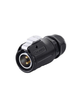 Cnlinko 2 Pin Power Industrial Circular Connector Male Plug Fit Furrion Rv Solar Port Outdoor Waterproof Ip67 Ac Dc Signal