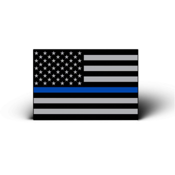 Blue Line 6 Pack Mini American Flag Subdued Stickers Decals Lives Matter Support Police Tag Usa