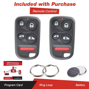 Keylessoption Keyless Entry Remote Control Car Key Fob Replacement For Oucg8D440Ha Pack Of 2