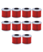 Saihisday Hf116 Oil Filter For Atv Honda Trx450R Crf250X Crf450X Crf250R Crf450R Motorcycle Replaces 15412Men671Pack Of 10