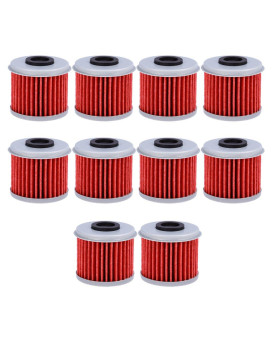 Saihisday Hf116 Oil Filter For Atv Honda Trx450R Crf250X Crf450X Crf250R Crf450R Motorcycle Replaces 15412Men671Pack Of 10