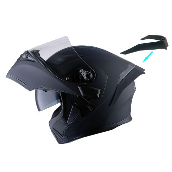 1Storm Motorcycle Modular Full Face Helmet Bike Flip Up Dual Visor Sun Shield Hb89 Matt Black