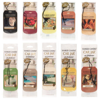 Yankee Candle Assorted Paper Car Jar Air Fresheners 10 Scents Variety Pack