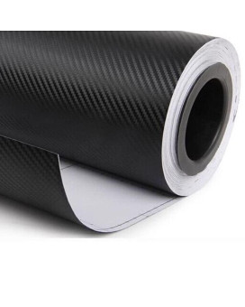 Diyah 3D Black Carbon Fiber Film Twill Weave Vinyl Sheet Roll Wrap Diy Decals 120 X 60 10Ft X 5Ft