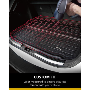 3D Maxpider Custom Fit Kagu Cargo Liner (Black) Compatible With Acura Tlx 2015-2020 - Cargo Liner