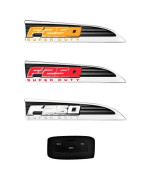 Recon Truck Accessories REC264285CH Illuminated Emblems Fender Emblems in Chrome for 2011-2016 F250 2 Piece