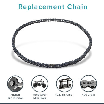 Alveytech 90 Link 12 Pitch 420 Chain Replacement For The Baja Hensim Mini Bike Mb165 Mb200 Heat Mini Baja Warrior T