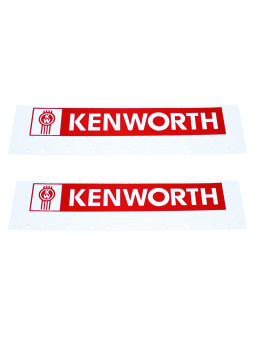 Kenworth Red White 6 X 24 Semi Truck Poly Mud Flapquarter Fender Flaps