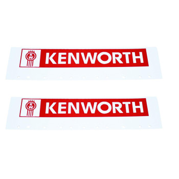 Kenworth Red White 6 X 24 Semi Truck Poly Mud Flapquarter Fender Flaps