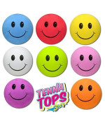 Tenna Tops 8 Pcs Pack Assorted Colors Smiley Car Antenna Toppersantenna Ballsmirror Danglers Blue Red Yellow White Gree