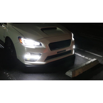 Ijdmtoy Switchback Led Daytime Running Lights Compatible With 20152017 Subaru Wrxsti Wjdm Style Piano Black Finish Fog Lamp B