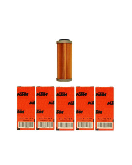 New Oem Ktm Oil Filters 5 Pack 350 400 450 500 530 Excf Sxf Xcf Xcfw Fact Ed 20082018 5X 77338005100