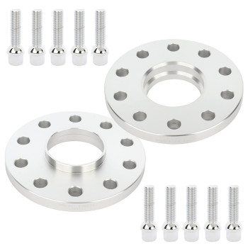 Scitoo 2Pcs 15Mm 5 Lug 5X130 Wheel Spacers Fit For Panamera Wheel Spacers For Cayenne Wheel Spacers For 911 For Boxster Wheel Sp