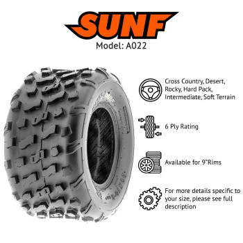 Sunf 20X109Go Kart Golf Cart Lawn Mower 20X10X9 Knobby 4 Pr A022 Pair Of 2