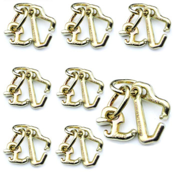 Worldpac Pack Of 8 Rtj Cluster Hook Hd Tow Truck Roll Back Wrecker Vehicle Car Hauler Trailer