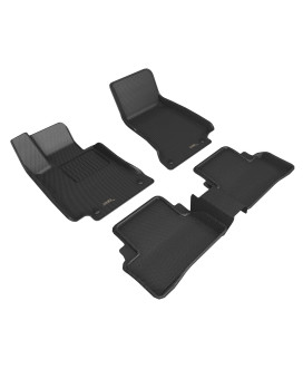 3D Maxpider Custom Fit Kagu Floor Mat (Black) Compatible With Mercedes-Benz E-Class Sedan (W213) 2017-2023 - Full Set