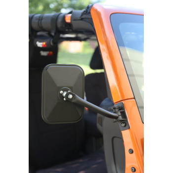 Door Off Mirror For Jeep Wrangler One Pair Rectangular Mirrors Fit For 19972006 20072017 Jeep Wrangler Tj Mirrors For Jeep Te