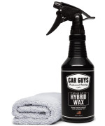 Car Guys Hybrid Spray Wax Advanced Car Wax Long Lasting And Easy To Use Safe On All Surfaces 18 Oz Kit With Towel