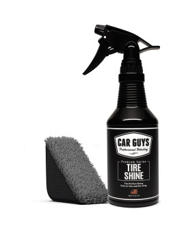 Car Guys Tire Shine Spray The Perfect Shine Durable And User Friendly Tire Dressing Long Lasting Uv Protection 18 Oz Kit