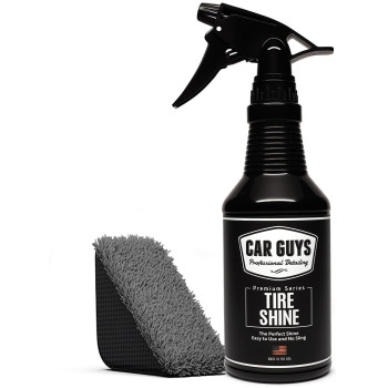 Car Guys Tire Shine Spray The Perfect Shine Durable And User Friendly Tire Dressing Long Lasting Uv Protection 18 Oz Kit