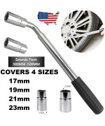 Extendable Lug Nut Wrench Van Car Tyre Wheel Brace Socket 17192123Mm Rubber Handle