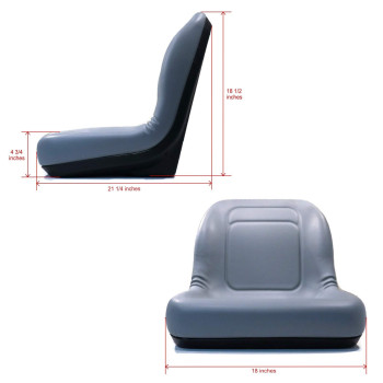 High Back Seat For Toro Timecutter Ss Mowers 997281 1066672 1122923 1198829