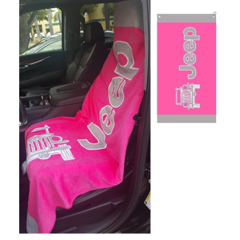 Pink jeep towel 2 go