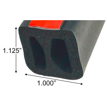 Esi Front Rail Seal Xl 5 12 Epdm Rubber For Truck Capsfills A Height Gap From 488 To 1