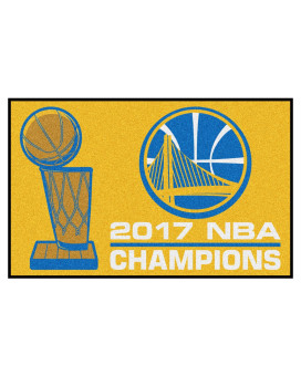 Golden State Warriors 2017 NBA Champions Starter Mat Accent Rug - 19in. x 30in.