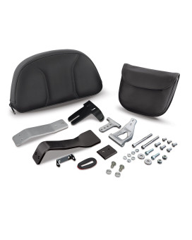 Show Chrome Accessories 41168A Removable Smart Mount Backrest Can Am Spyder Rt Black