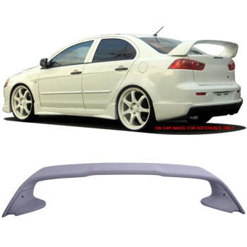 Trunk Spoiler Compatible With 20082017 Mitsubishi Lancer And 20082015 Evolution Evo X 10 Evo Style Unpainted Abs Car Exterior