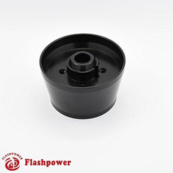 Flashpower 6 Hole Steering Wheel Hub Adapter Boss Kit Compatible With Chevy Gmc 6994 Black