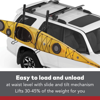 Yakima Showdown Rooftop Mounted Loadassist Kayak And Sup Rack For Vehicles Carry 1 Kayak Or 2 Sup Boards