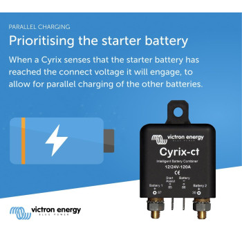 Victron Energy Cyrixct 1224Volt 120 Amp Intelligent Battery Combiner