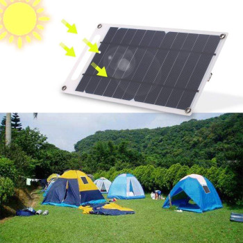 Lixada Solar Panel 78 W Ultra Thin Monocrystalline Silicon Solar Panel Charger Usb Port For Mobile Phone