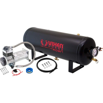 Vixen Horns 25 Gallon 95 Liter Trainair Horn Tank With 200 Psi Compressor Onboard Systemkit 12V Vxo8325