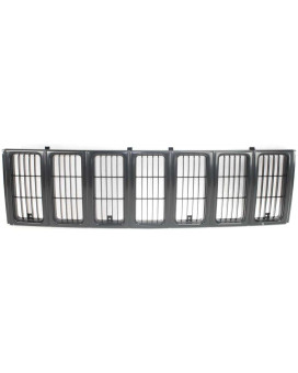 Dat Auto Parts Front Grille Grill Assembly Insert Panel Replacement For 19972001 Jeep Cherokee Midsize Sesport Model Black Pri