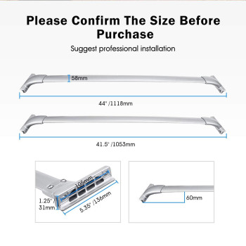 Partol Roof Rack Cross Bars For Pathfinder 20132021Aluminum Roof Rail Luggage Rack Cargo Carrier For Snowboard Canoe Kayak Bike